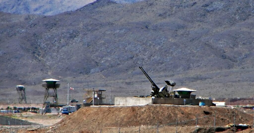 View of Natanz nuclear enrichment facility Iran