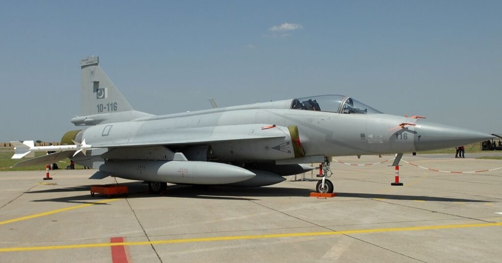 Pakistan Air Force JF-17 Thunder fighter jet co-developed with China